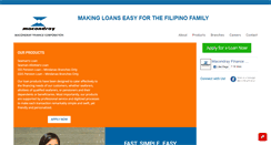 Desktop Screenshot of macondrayfinance.com.ph